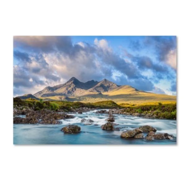 Michael Blanchette Photography 'River Sligachan' Canvas Art, 30x47, Trademark Fine Art, Mfr#: ALI3891-C3047GG